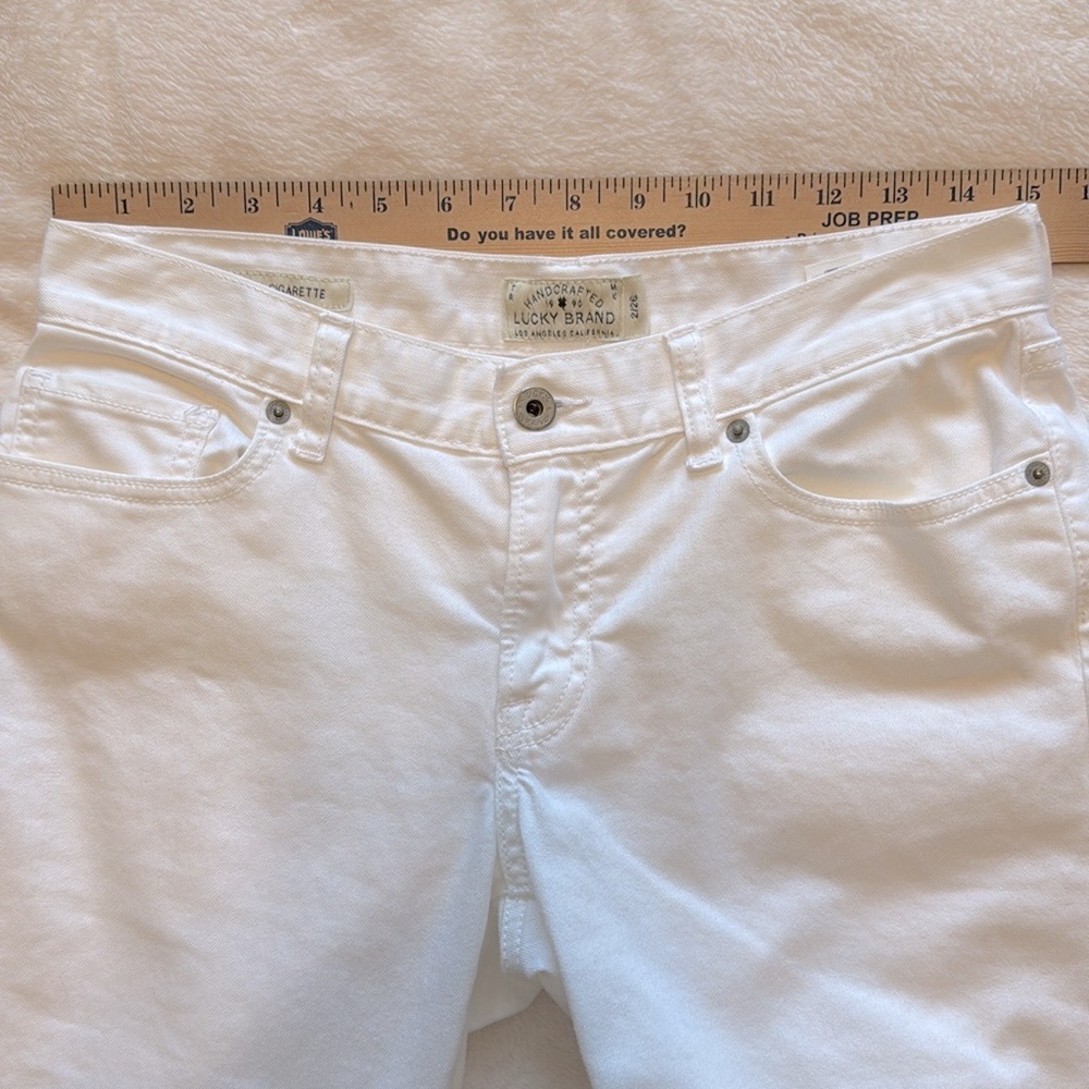 Lucky Brand Sienna Cigarette White Denim Jeans - Picture 8 of 13